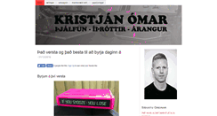 Desktop Screenshot of kristjanomar.com